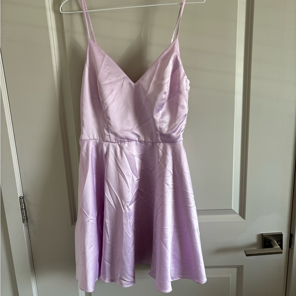 Lavender Spaghetti Strap Dress